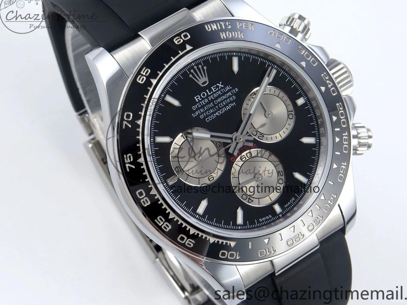 MiroTime 0411 Daytona 126519 QF 1:1 Best Edition Black Gray Dial on Oysterflex Strap QF4131 V Vibrant 340